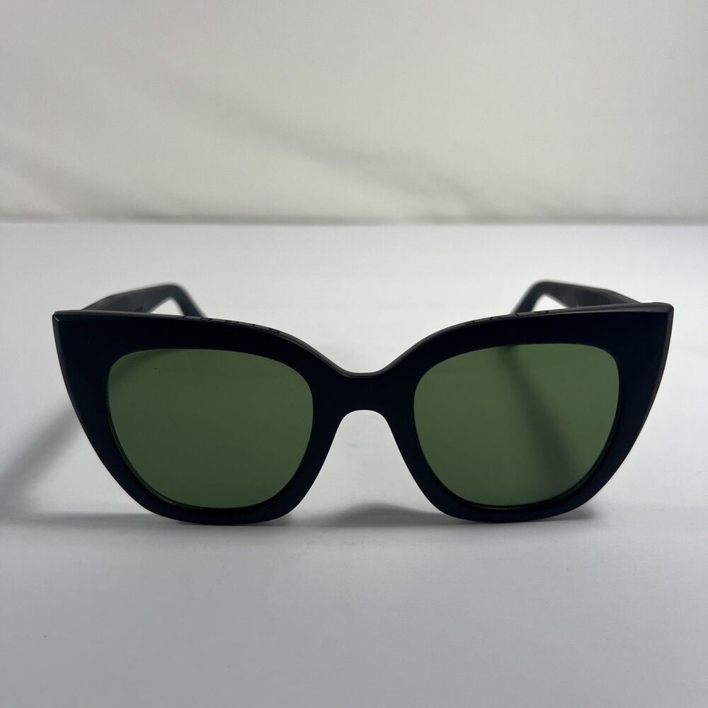 TOMS Sydney Matte Black Cat Eye Give Sight Sunglasses Traveler Collection